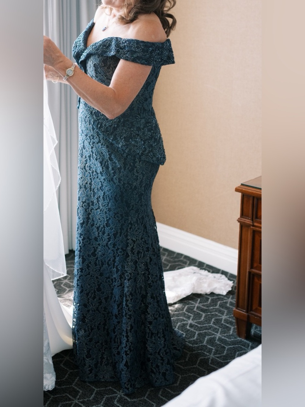 Jovani Navy Mother of the Bride/Groom Evening Gown